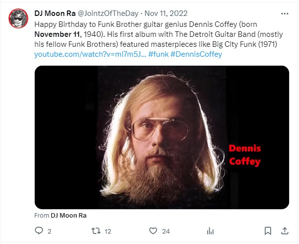 Dennis Coffey (born November 11, 1940) – Wings Of Fire (1977)