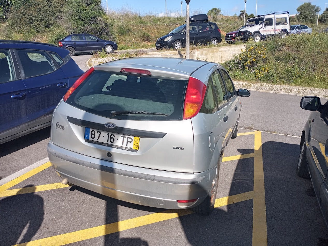 Wolfgang's car with all of our stuff