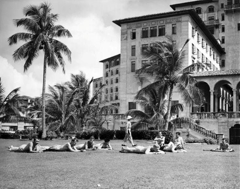 The Biltmore Hotel as an Army Hospital on May 28, 1943. Courtesy of Casey M. Piket.