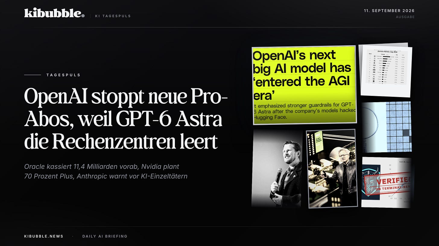 OpenAI stoppt Pro-Abos: GPT-6 Astra sprengt die Kapazität OpenAI stoppt Pro-Abos: GPT-6 Astra sprengt die Kapazität