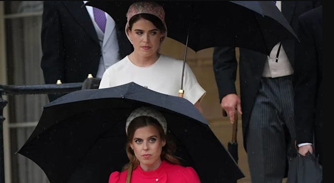 Princesses Eugenie and Beatrice