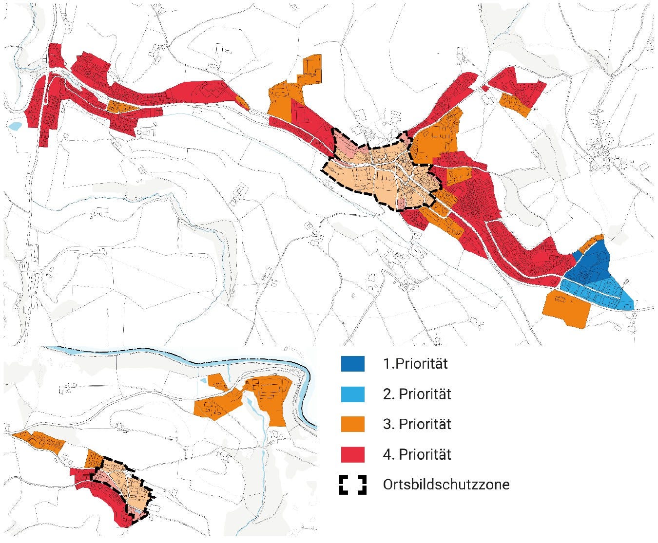 Plan Kaskadenmodell Mobilfunkanlagen, Anhang 2 der Bauordnung Menzingen