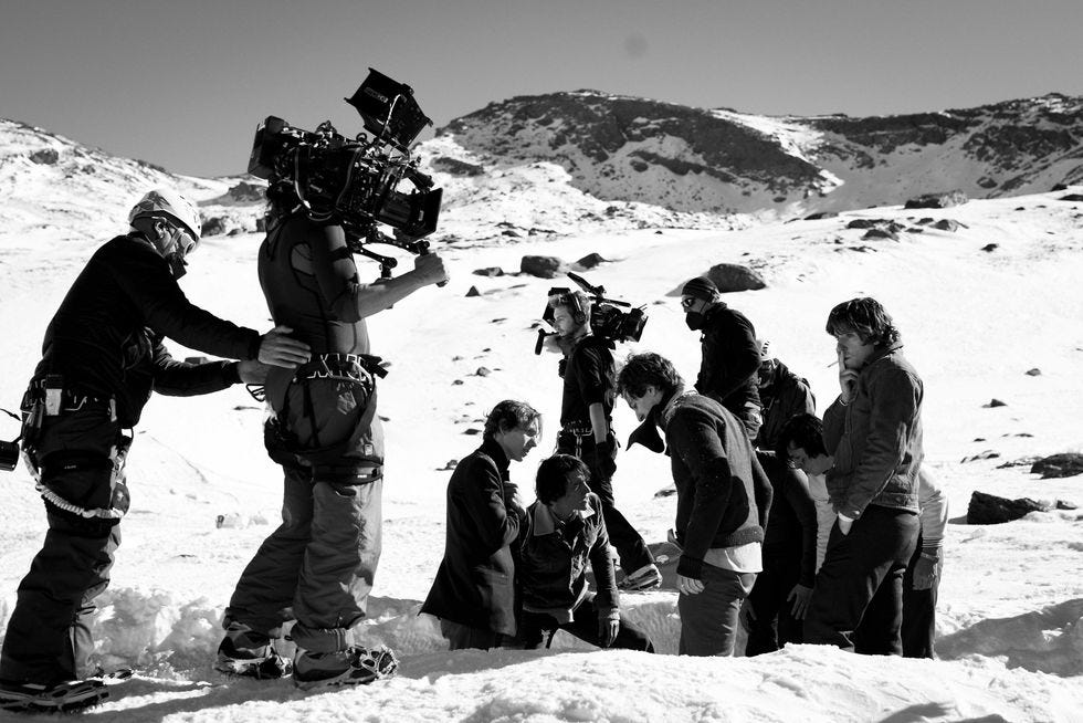 sociedad nieve rodaje netflix