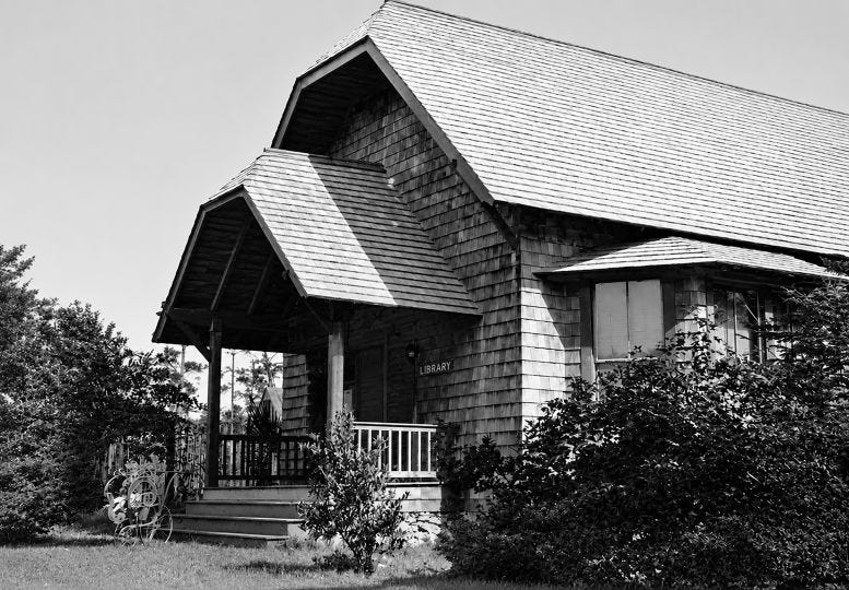 Coconut Grove library in 1901. Courtesy of Florida State Archives. Coconut Grove library in 1901. Courtesy of Florida State Archives.