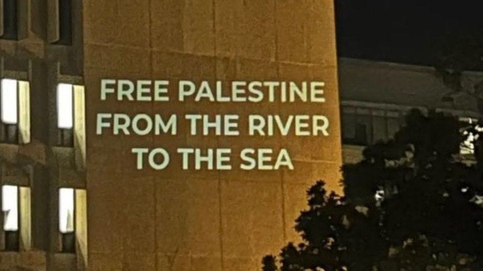 George Washington University protest on Israel-Gaza war stirs outrage - BBC  News