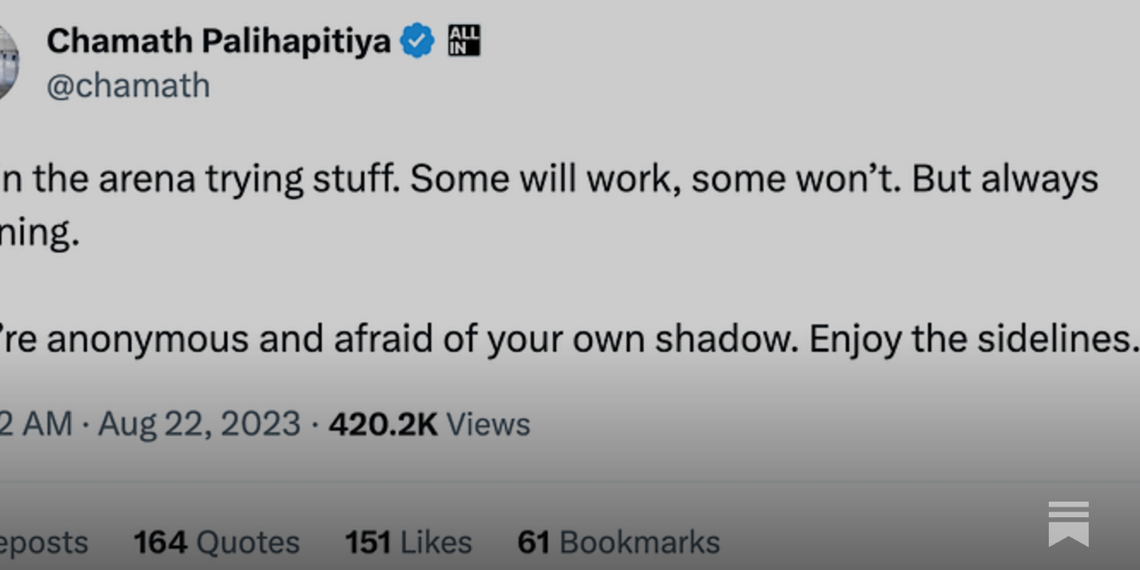 The Scam in the Arena - by Eric Newcomer - Newcomer