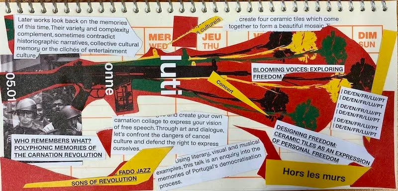 Paper collage by Ingrid