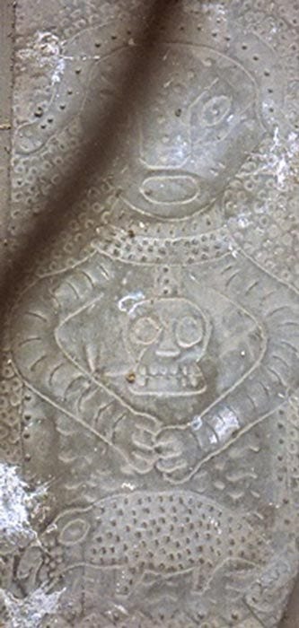 Photo of metal plate of Father Crespi’s Collection