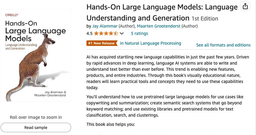 Our book, Hands-On Large Language Models, Is Now Out!