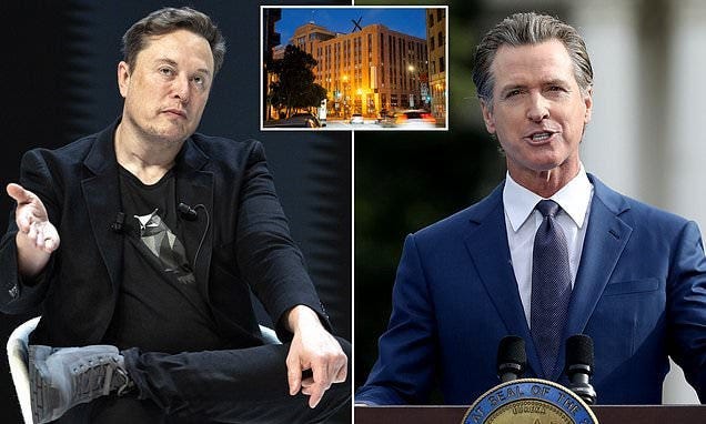 Elon Musk moving SpaceX and X headquarters from California to Texas over Gavin  Newsom's new gender identity laws | Daily Mail Online