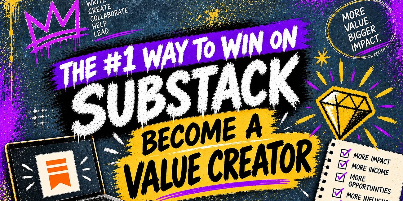 The #1 Way To Win On Substack: Become A Value Creator