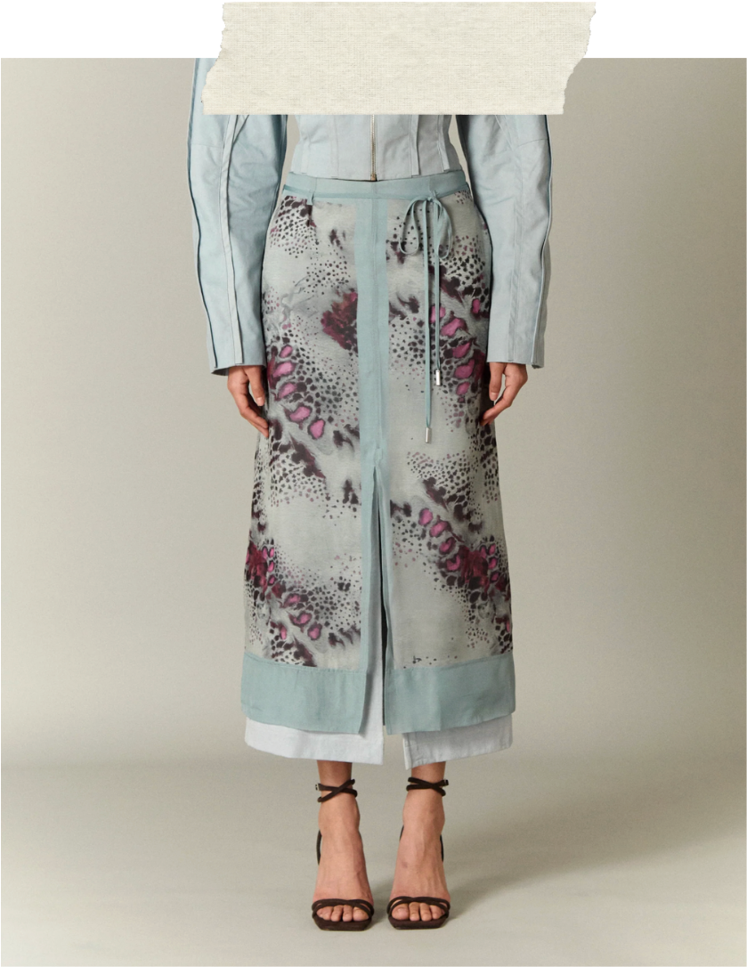 sirene midi skirt