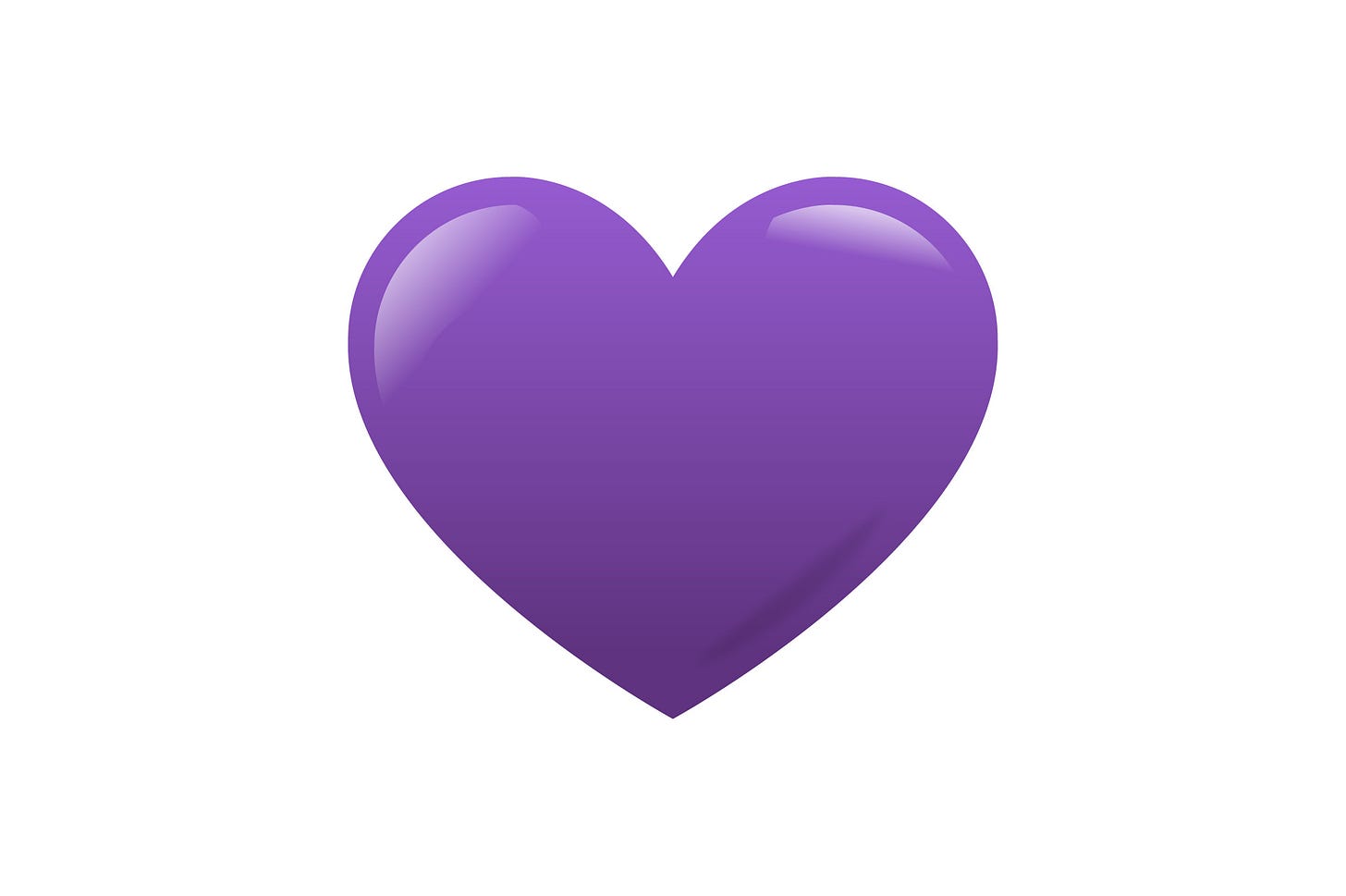 Purple Heart Love Symbol Graphic by The Rubber Hose House · Creative Fabrica