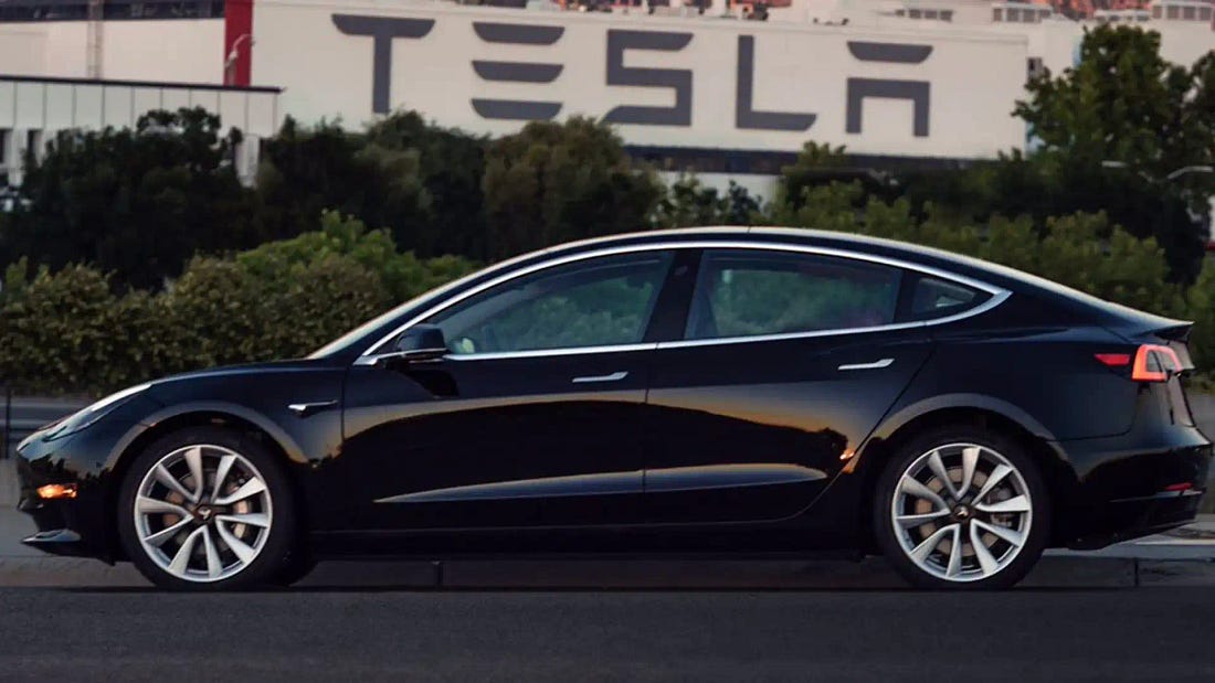 2017 Tesla Model 3 shown in production trim days after battery deal ...