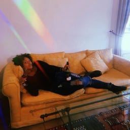 Brown Girl Drinks Wine