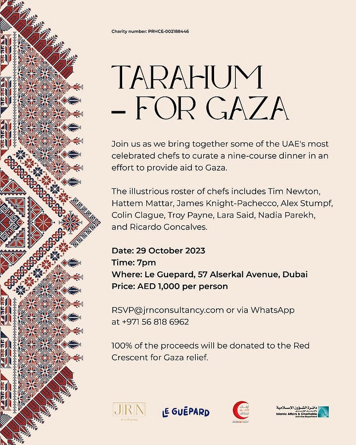 Fundraising events for Palestine