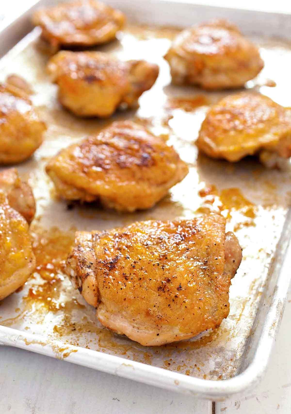 Oven-Roasted Chicken Thighs