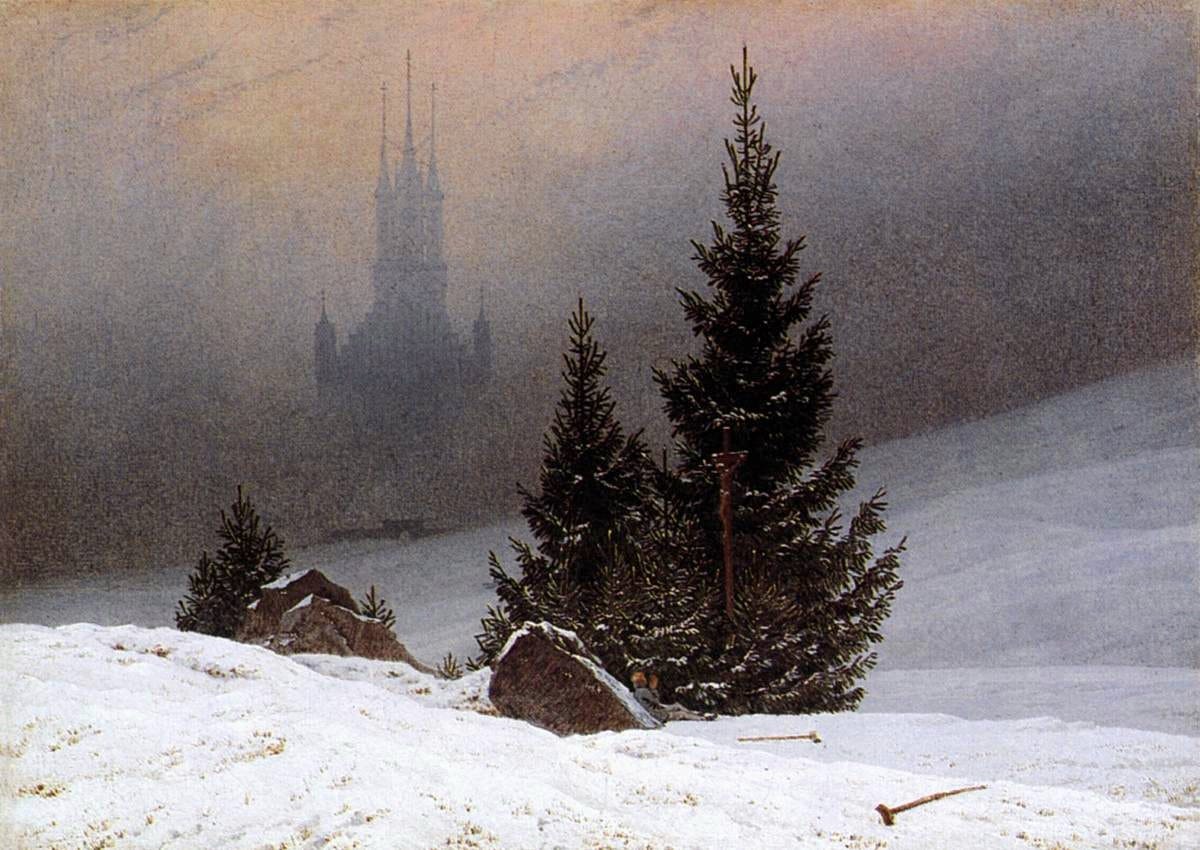 Caspar David Friedrich, Winter Landscape, 1811 Caspar David Friedrich, Winter Landscape, 1811