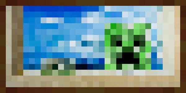 Creebet Minecraft Painting Canvas Print Art Print