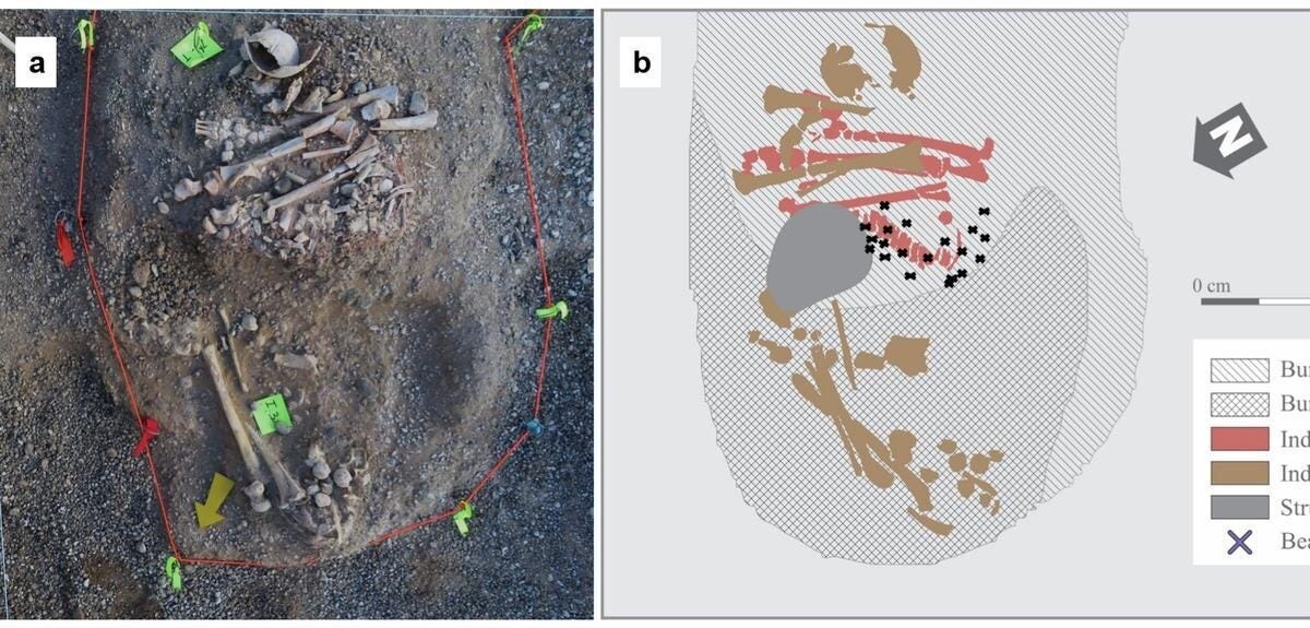 Two Children Under the Beach Ridge
