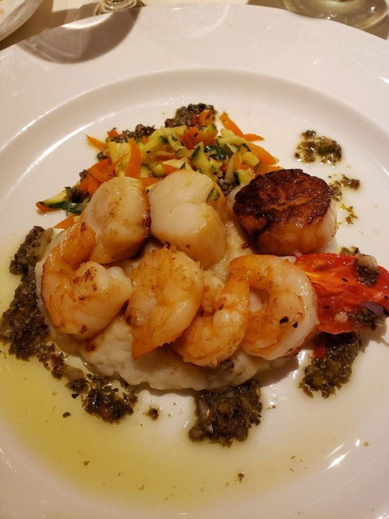 Amazing food on a cruiseship