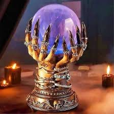 Jauarta Pelota de cristal de Halloween Celestial, bola de cristal luminosa, bola  de cristal celestial de lujo mágica, bola mágica de flash, bruja de  Halloween, escultura decorativa : Amazon.es: Hogar y cocina