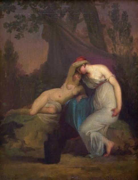 The Greek Poet Sappho and the Girl from Mytilene - Artvee