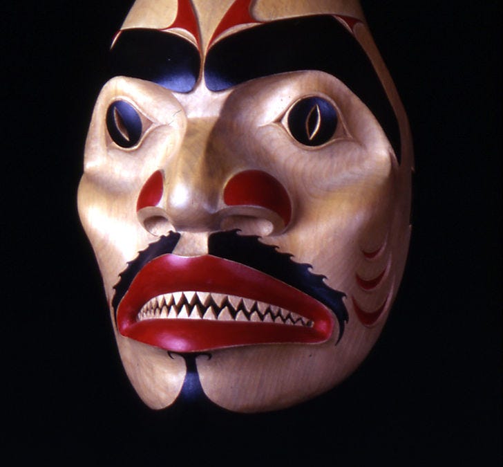 102. Shark Spirit Mask - by Rainey Knudson