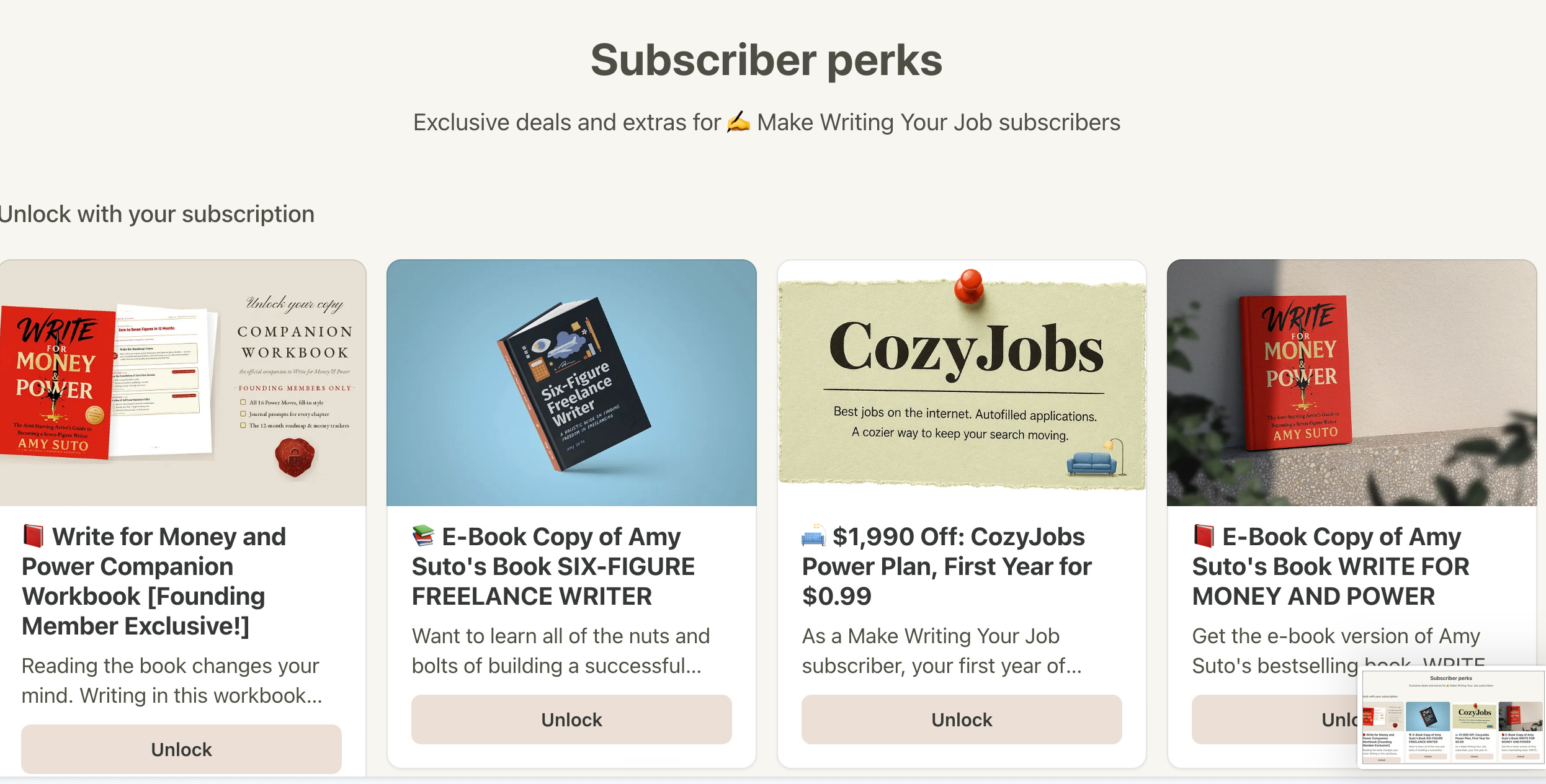 ✍️ New Perks for Founding Members of Make Writing Your Job