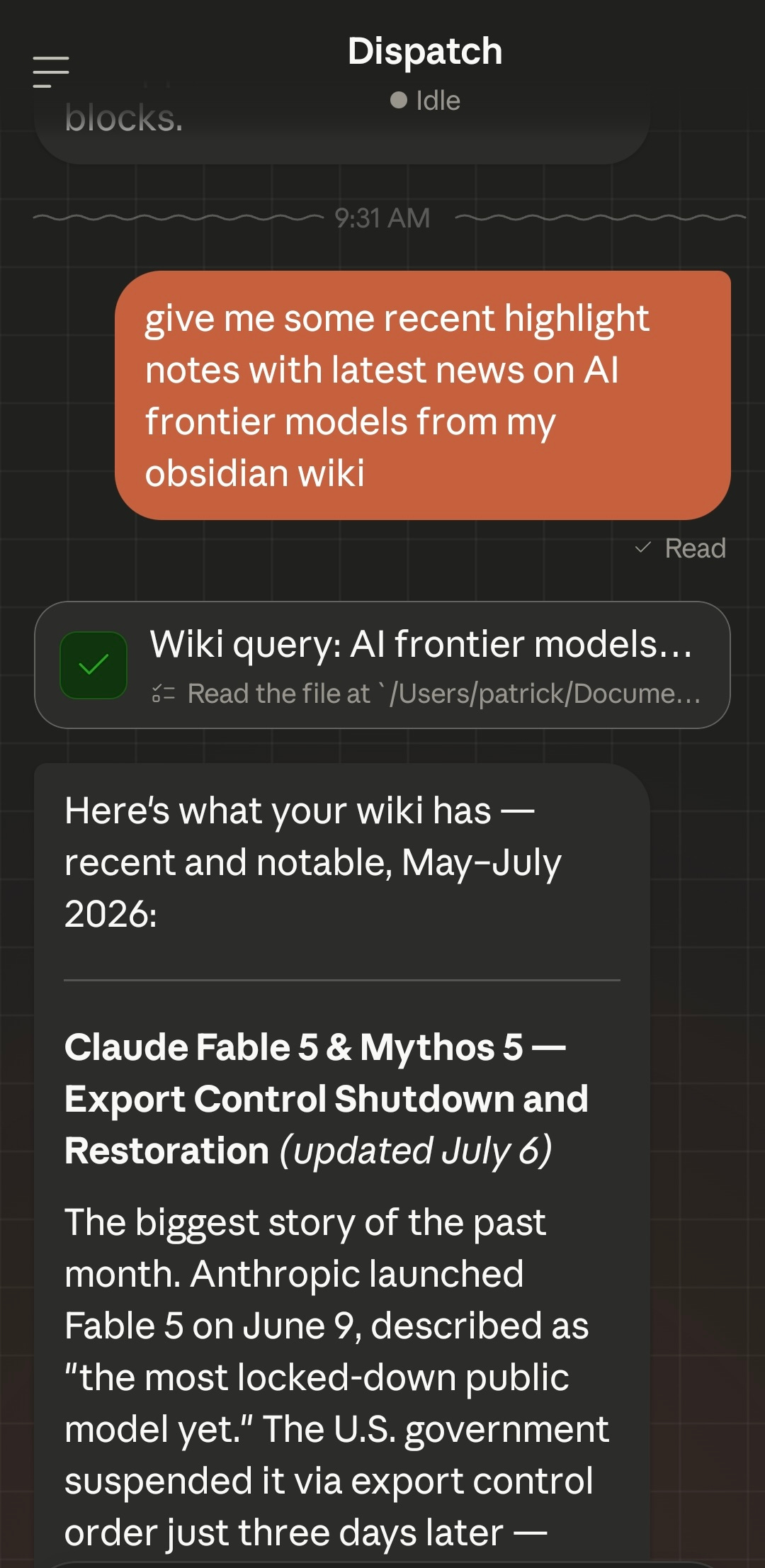 Claude Dispatch AI Frontier Models Claude Dispatch AI Frontier Models