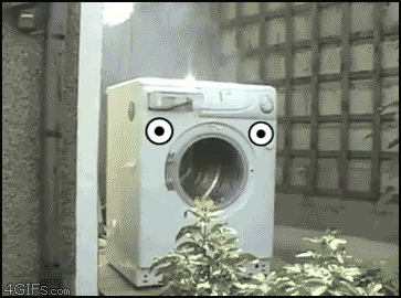 Washing machine on overload.