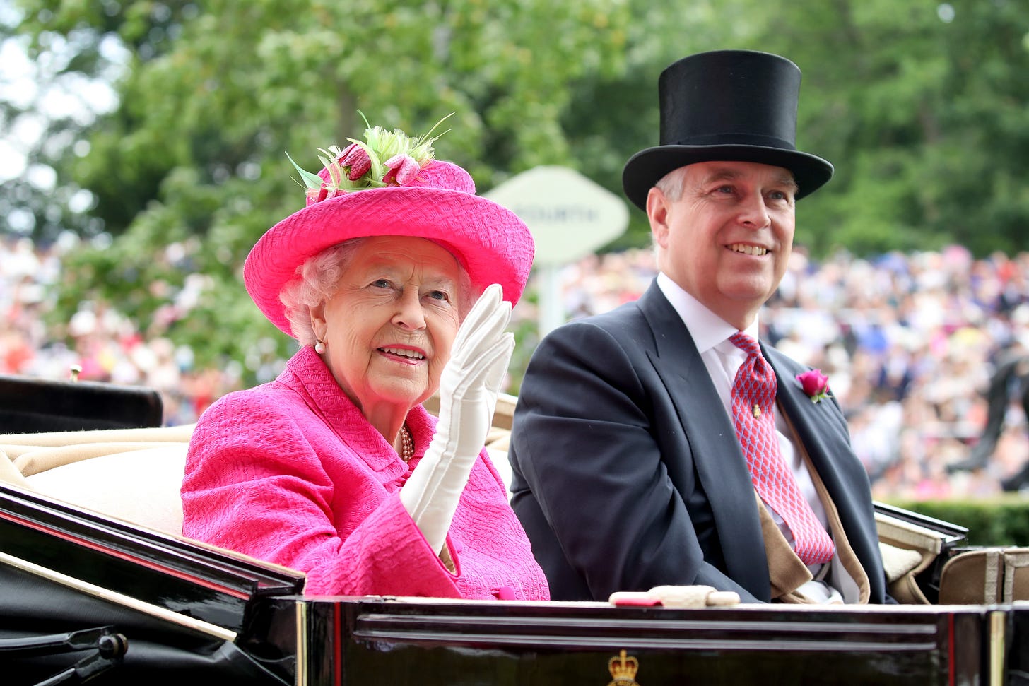 Prince Andrew and the Queen