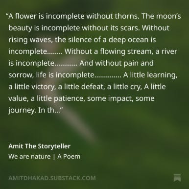 We are nature by Amit The Storyteller We are nature by Amit The Storyteller