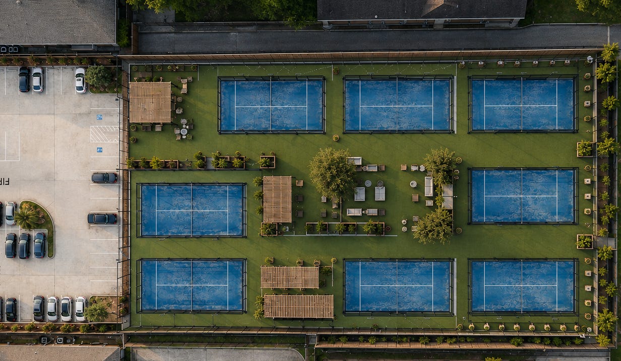 Rendering of Punto Azul Padel Club in Houston, TX Rendering of Punto Azul Padel Club in Houston, TX