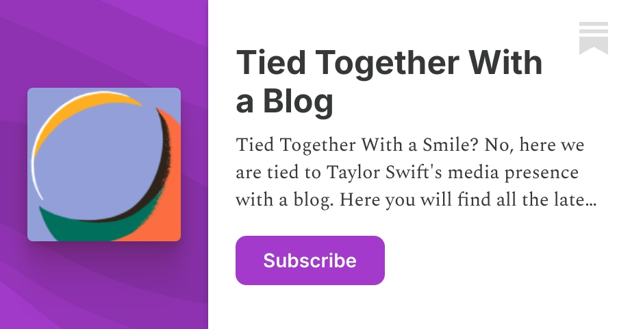 Tied Together With a Blog | Mila | Substack