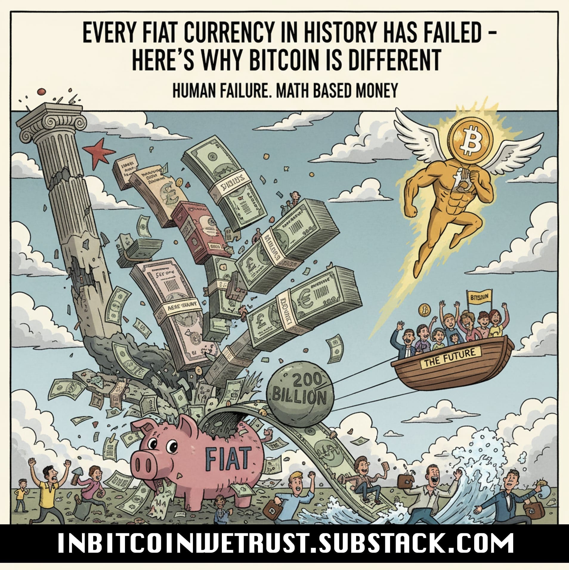 The Inevitable Sunset: Why Every Fiat Currency in History Has Failed and  Why Bitcoin Is Different.