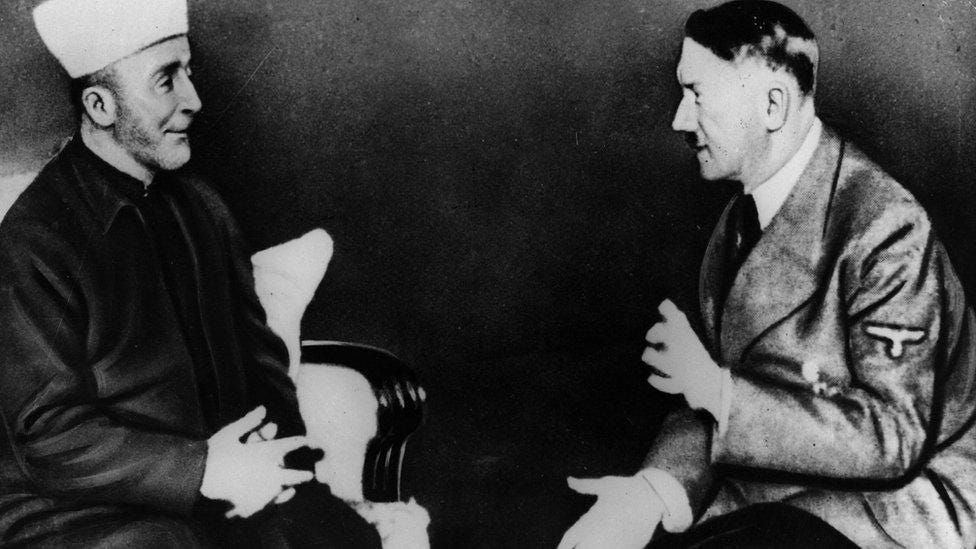al-Husseini liittoutui natsien kanssa ja tapasi Hitlerin vuonna 1941.