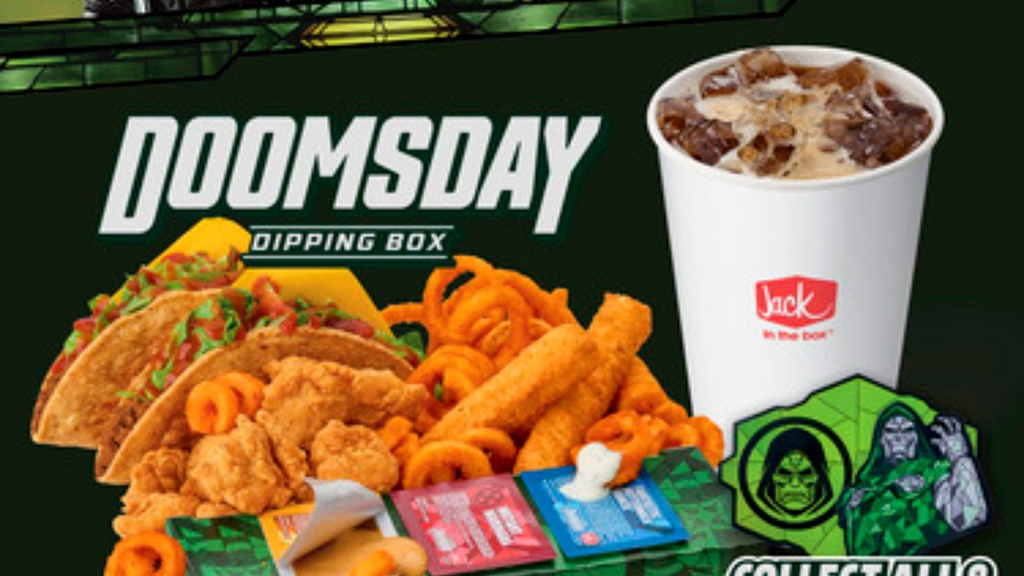 The Jack in the Box Doomsday Dipping Box for Avengers: Doomsday. Image: Jack in the Box