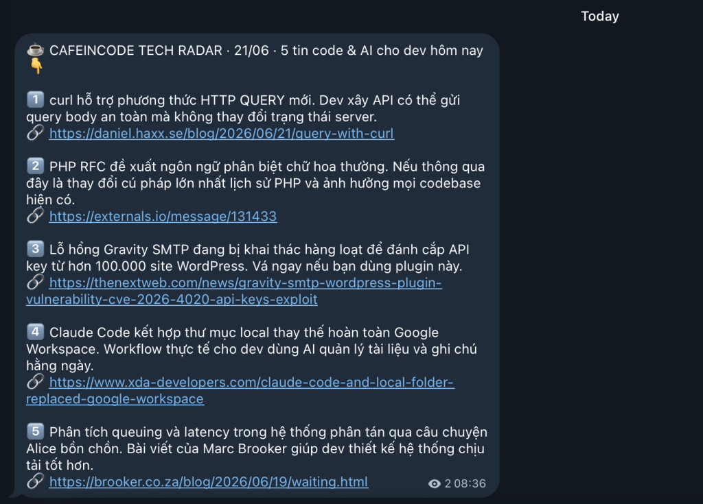 cafeincode-tech-radar post