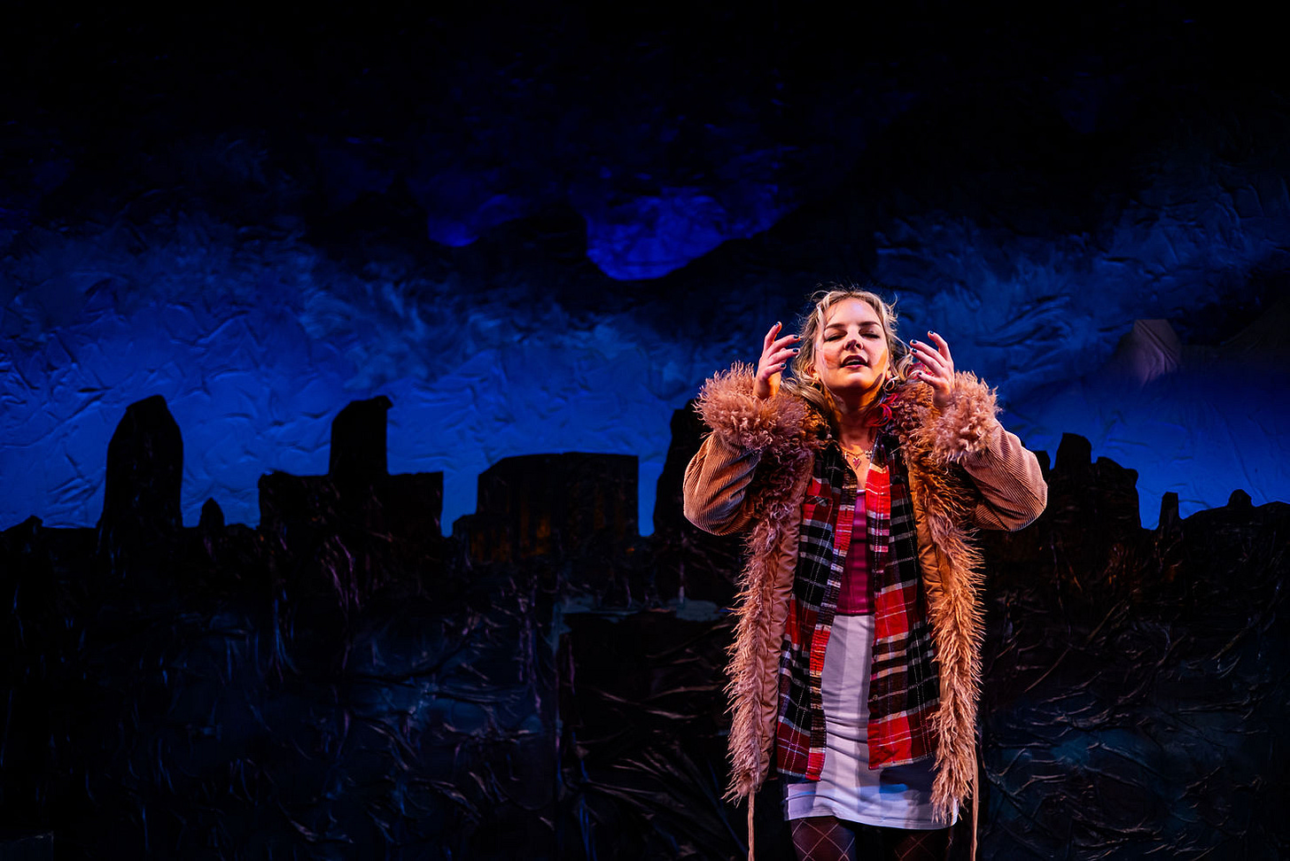 A photo of Inis Nua's 2025 Production of Iphigenia in Splott. Photo by Ashley Smith of Wide Eyed Studios. A photo of Inis Nua's 2025 Production of Iphigenia in Splott. Photo by Ashley Smith of Wide Eyed Studios.