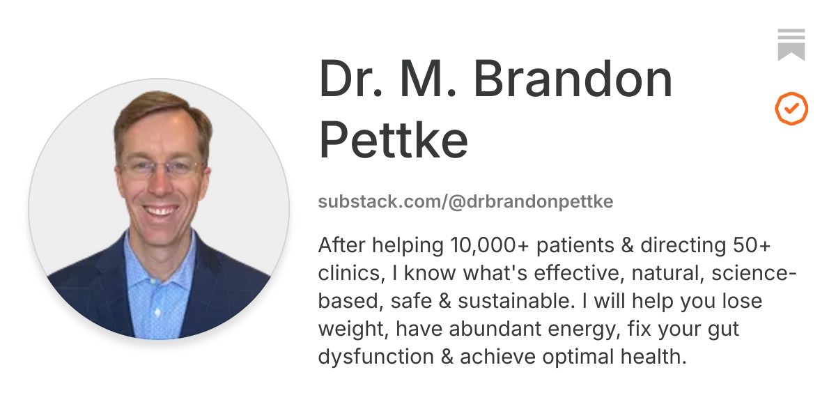 Dr. M. Brandon Pettke | Substack