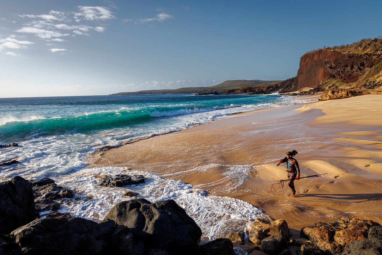 beach and man