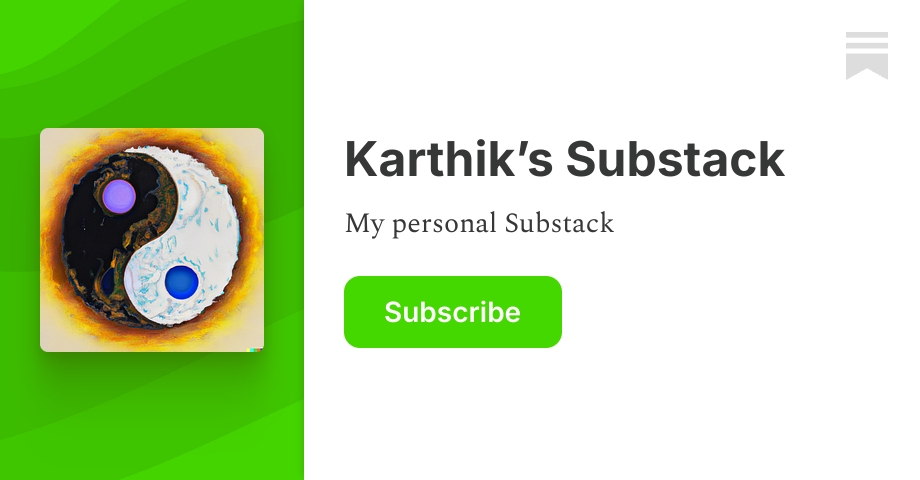 Karthik’s Substack | Substack