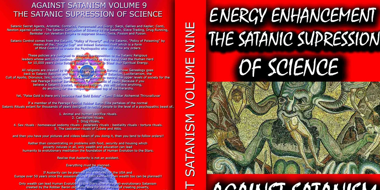 THE SATANIC PHOENICIAN MEGA TRILLIONAIRE 10,000 YEAR POLICY OF POVERTY USED TO DUM DOWN AND CONTROL HUMANITY REACHES NEW HEIGHTS WITH THE SATANIC SUPPRESSION OF SCIENCE.