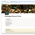 Introducing the Multibagger Research Portal