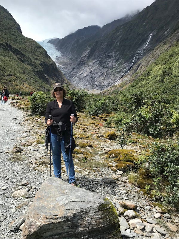 2019-1-21 Susan at Westland Tai Poutini National Park photo by John Corbin