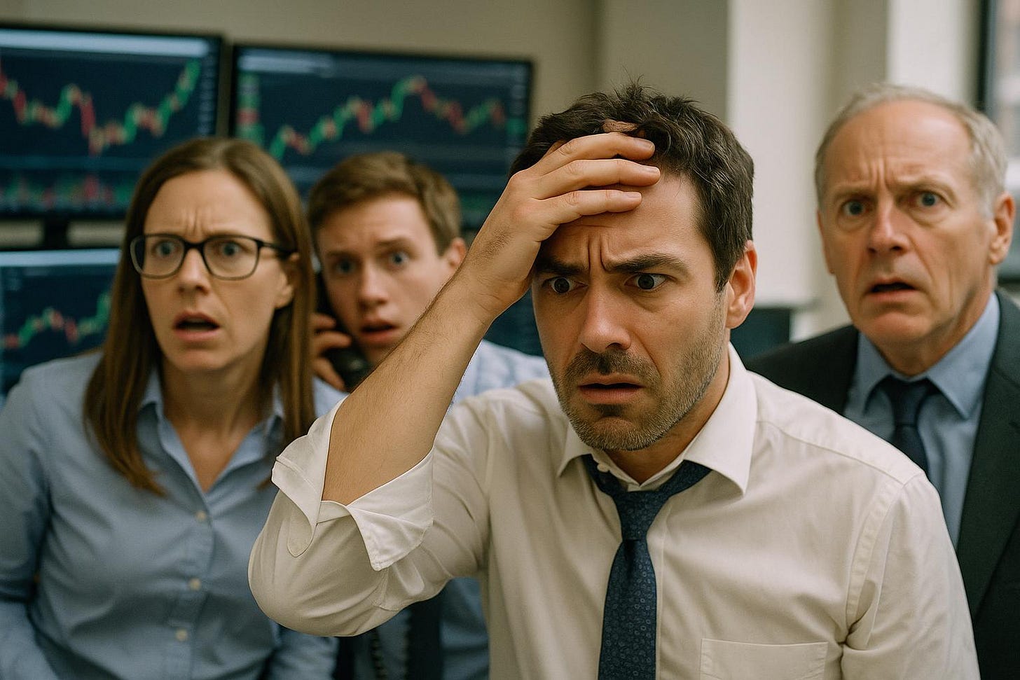 Stock Market Traders in Shock Stock Market Traders in Shock