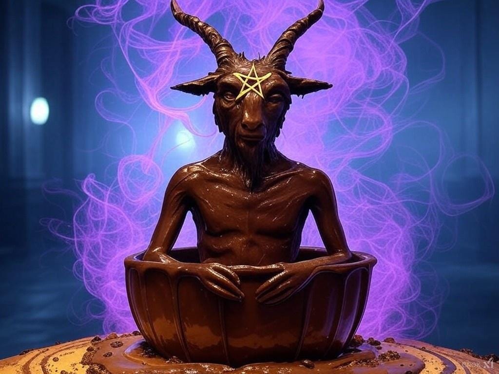 Satanic Icing The Chocolate-Covered Satan - by J. Daniel Sawyer