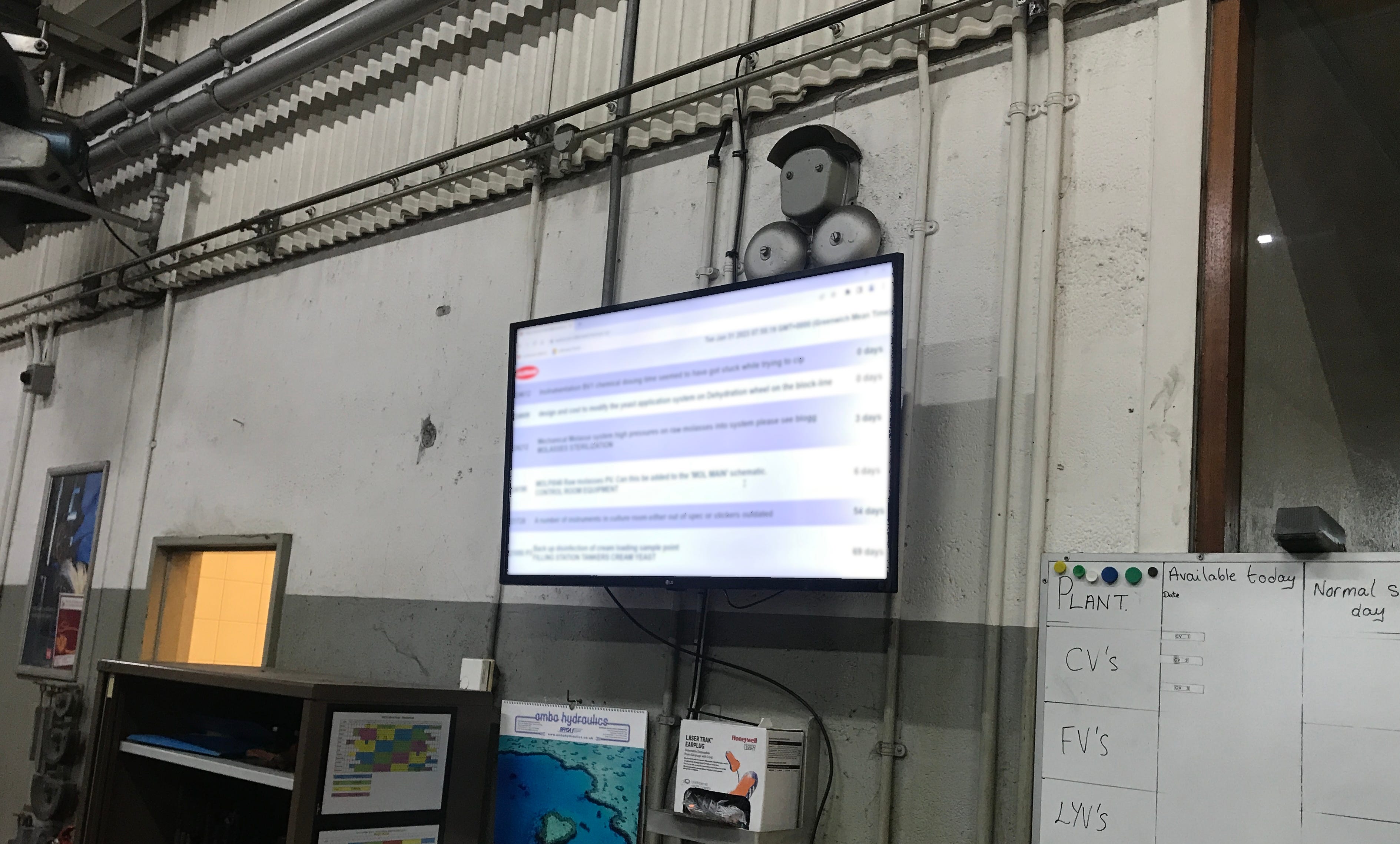 Work Order Display Empowering Workshop Efficiency: Real-Time Work Order Data