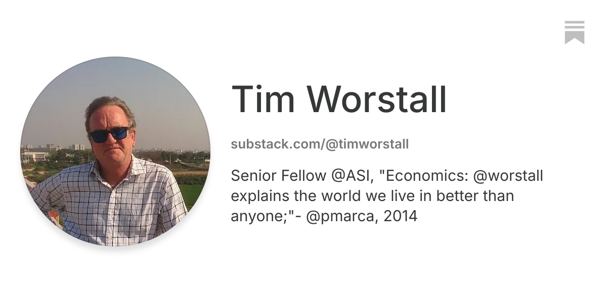 Tim Worstall | Substack